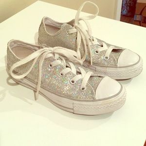 Silver Sequin Chuck Taylor All Star from Converse